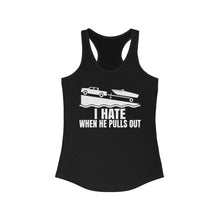 Load image into Gallery viewer, I Hate When He Pulls Out Official Credit Card Captain Funny Women's Racerback Tank