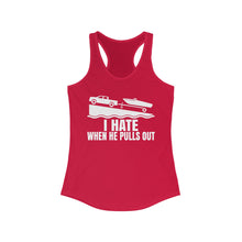 Load image into Gallery viewer, I Hate When He Pulls Out Official Credit Card Captain Funny Women's Racerback Tank