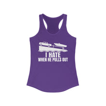 Load image into Gallery viewer, I Hate When He Pulls Out Official Credit Card Captain Funny Women's Racerback Tank