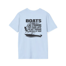 Load image into Gallery viewer, Sorry For What I Said While Docking the Boat Funny Official Credit Card Captain- T-Top Design Softstyle T-Shirt