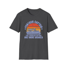 Load image into Gallery viewer, Pontoon Captain, Like a Regular Captain Only More Drunker Funny Credit Card Captain Softstyle T-Shirt