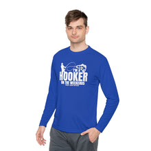 Load image into Gallery viewer, I'm a Hooker on the Weekends Redfish Design Funny Credit Card Captain Long Sleeve Tee
