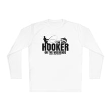 Load image into Gallery viewer, I'm a Hooker on the Weekends Bass Design Funny Credit Card Captain Long Sleeve Tee