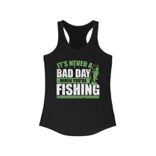Load image into Gallery viewer, It's Never a Bad Day When You're Fishing Bass Design Official CCC Women's Racerback Tank