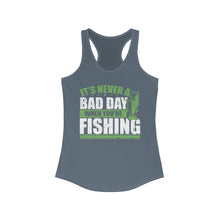 Load image into Gallery viewer, It's Never a Bad Day When You're Fishing Bass Design Official CCC Women's Racerback Tank
