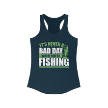 Load image into Gallery viewer, It's Never a Bad Day When You're Fishing Bass Design Official CCC Women's Racerback Tank