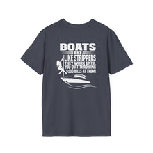 Load image into Gallery viewer, Boats Are Like Strippers Funny Official Credit Card Captain Softstyle T-Shirt