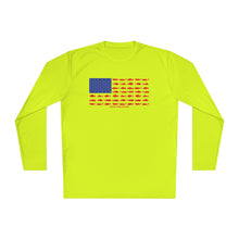 Load image into Gallery viewer, American Flag Fishing Long Sleeve Tee