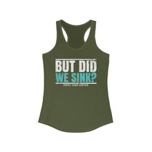 Load image into Gallery viewer, But Did We Sink? Official Credit Card Captain Funny Women's Racerback Tank