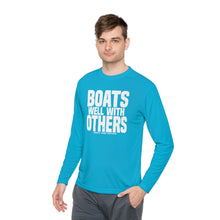 Load image into Gallery viewer, Boats Well With Others Official Credit Card Captain Lightweight Long Sleeve Tee