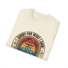 Load image into Gallery viewer, Sorry For What I Said While Docking the Boat Funny Official Credit Card Captain- T-Top Design Softstyle T-Shirt