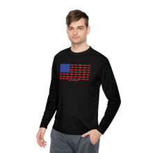 Load image into Gallery viewer, American Flag Fishing Long Sleeve Tee
