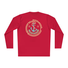 Load image into Gallery viewer, Credit Card Captain Official Broken Anchor Colored Logo Front and Back Lightweight Long Sleeve Tee