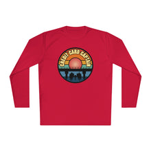 Load image into Gallery viewer, Sunset Under The Bridge Pontoon Dispensor Official Credit Card Captain Long Sleeve Tee