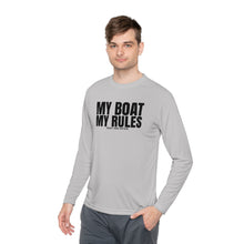 Load image into Gallery viewer, My Boat My Rules Official Credit Card Captain Funny Long Sleeve Tee
