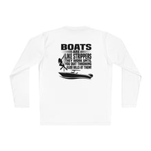 Load image into Gallery viewer, Boats Are Like Strippers Funny Official Credit Card Captain- T-Top Design Long Sleeve Tee
