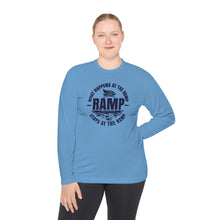 Load image into Gallery viewer, What Happens at the Ramp Stays at the Ramp Official CCC Funny Unisex Lightweight Long Sleeve Tee
