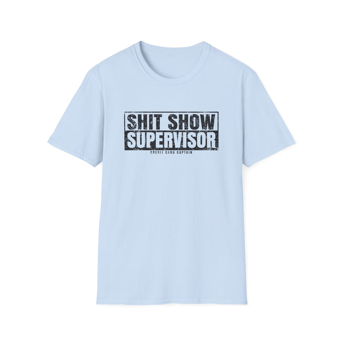 Sh*t Show Supervisor Official Credit Card Captain Funny Softstyle T-Shirt