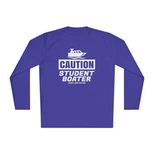 Load image into Gallery viewer, CAUTION! Student Boater! Official Credit Card Captain Funny Lightweight Long Sleeve Tee
