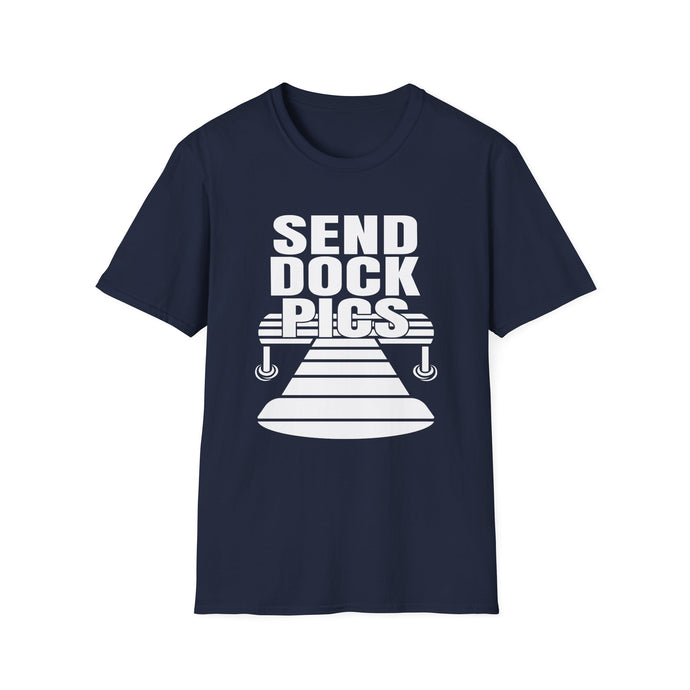 Send Dock Pics Funny Credit Card Captain Softstyle T-Shirt