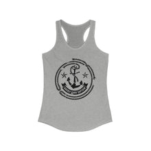 Load image into Gallery viewer, Credit Card Captain Official Broken Anchor Logo Women&#39;s Racerback Tank
