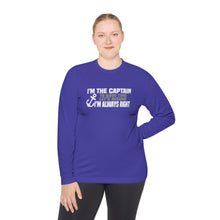 Load image into Gallery viewer, I&#39;m the Captain, I&#39;m Always Right Funny Official Credit Card Captain Long Sleeve Tee
