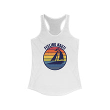 Load image into Gallery viewer, Feeling Nauti Sailboat Official Credit Card Captain Women&#39;s Racerback Tank
