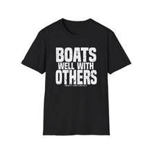 Load image into Gallery viewer, Boats Well With Others Official Credit Card Captain Softstyle T-Shirt
