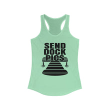 Load image into Gallery viewer, Send Dock Pics Funny Credit Card Captain Women&#39;s Racerback Tank
