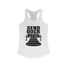 Load image into Gallery viewer, Send Dock Pics Funny Credit Card Captain Women&#39;s Racerback Tank
