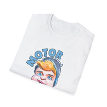 Load image into Gallery viewer, HayHay Says, &quot;Motor Up!&quot; Official Credit Card Captain Softstyle T-Shirt
