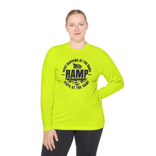 Load image into Gallery viewer, What Happens at the Ramp Stays at the Ramp Official CCC Funny Unisex Lightweight Long Sleeve Tee
