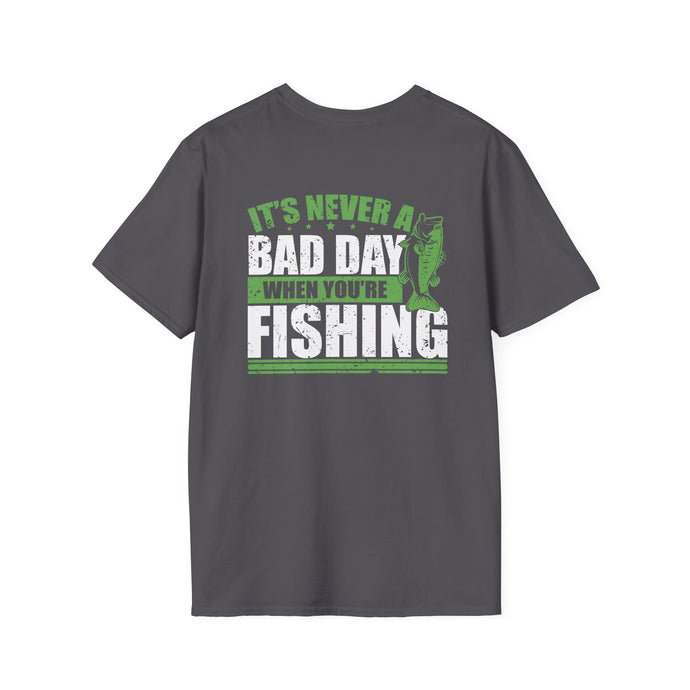 It's Never a Bad Day When You're Fishing Bass Design Official CCC Softstyle T-Shirt