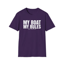 Load image into Gallery viewer, My Boat My Rules Official Credit Card Captain Funny Softstyle T-Shirt
