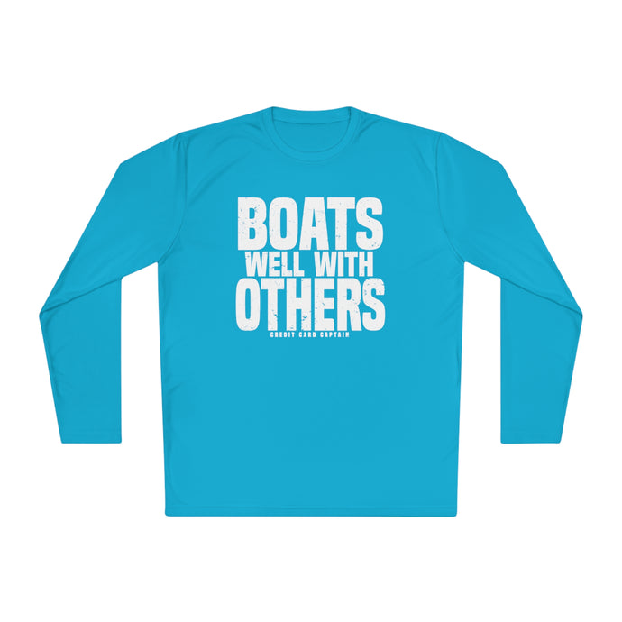 Boats Well With Others Official Credit Card Captain Lightweight Long Sleeve Tee