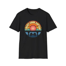 Load image into Gallery viewer, Sunset Under The Bridge Pontoon Dispensor Official Credit Card Captain Softstyle T-Shirt
