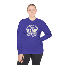 Load image into Gallery viewer, What Happens at the Ramp Stays at the Ramp Official CCC Funny Unisex Lightweight Long Sleeve Tee
