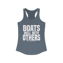 Load image into Gallery viewer, Boats Well With Others Official Credit Card Captain Women&#39;s Racerback Tank
