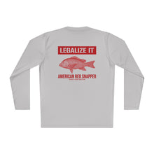 Load image into Gallery viewer, Legalize American Red Snapper Official Credit Card Captain Long Sleeve Tee
