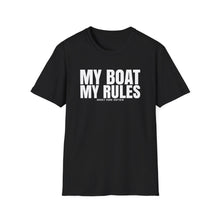 Load image into Gallery viewer, My Boat My Rules Official Credit Card Captain Funny Softstyle T-Shirt
