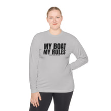 Load image into Gallery viewer, My Boat My Rules Official Credit Card Captain Funny Long Sleeve Tee
