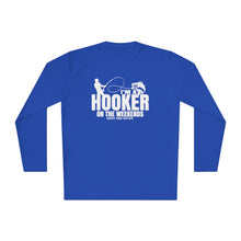 Load image into Gallery viewer, I&#39;m a Hooker on the Weekends Bass Design Funny Credit Card Captain Long Sleeve Tee
