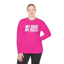 Load image into Gallery viewer, My Boat My Rules Official Credit Card Captain Funny Long Sleeve Tee
