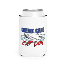 Load image into Gallery viewer, Credit Card Captain Can Cooler Sleeve | Funny Drink Holder, Boat Party Gear, Gag Gift, Summer BBQ Accessory, Outdoor Fun
