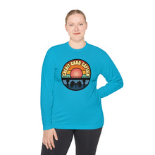 Load image into Gallery viewer, Sunset Under The Bridge Pontoon Dispensor Official Credit Card Captain Long Sleeve Tee
