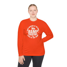 Load image into Gallery viewer, What Happens at the Ramp Stays at the Ramp Official CCC Funny Unisex Lightweight Long Sleeve Tee
