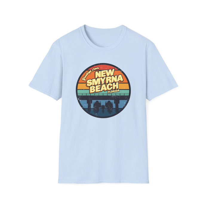 Greetings From New Smyrna Beach Credit Card Captain Softstyle T-Shirt