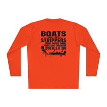 Load image into Gallery viewer, Boats Are Like Strippers Funny Official Credit Card Captain- Bass Boat Design Long Sleeve Tee
