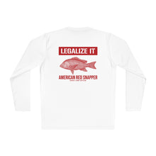 Load image into Gallery viewer, Legalize American Red Snapper Official Credit Card Captain Long Sleeve Tee
