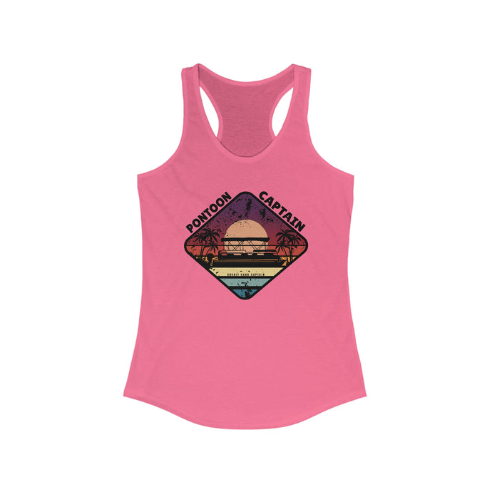 Pontoon Captain Credit Card Captain Women's Racerback Tank